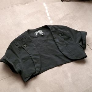 Cropped Bolero by Hell Bunny Vixen